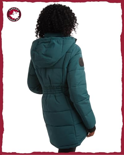 CANADA WEATHER GEAR Womens Winter Coat – Full Length Quilted Puffer Parka – Plus Size Heavyweight Maxi Jacket for Women, S-XL