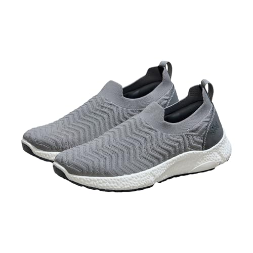 Image of Neeman's Flex Weave Slip On Shoes for Men | Breathable Knit Upper, Lightweight Cushioned Sole | Stretchy Slip-On Sneakers for All-Day Comfort,Shoe