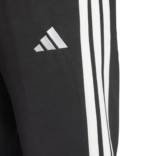 adidas Men's Essentials 3-Stripes Fleece Open Hem Pants4
