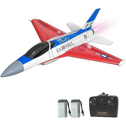 VOLANTEXRC RC Plane F-16 Fighting Falcon - 2.4Ghz 2CH Remote Control Airplane Jet Fighter Ready to Fly with Cool Lights, for Beginners, Boys and Girls (762-4) Cover