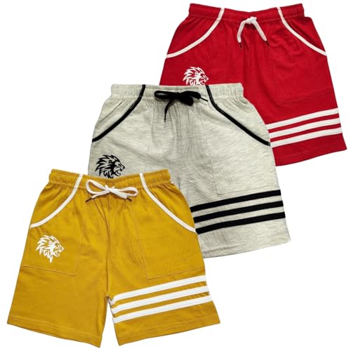 Image of LilBits Boys Pack of 3 Striped Shorts