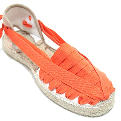 Espardenyes tradicionales de siete vetas con suela mixta y diseño exclusivo tricolor