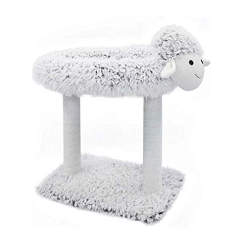 Wanguo Gato Columpio, Fuentes del Animal doméstico Creativo Cordero, Arena para Gatos Gato del Invierno Arena para Gatos Columpio del árbol del Gato Un Gato de Juguete del Gato del Gato Juguete,2