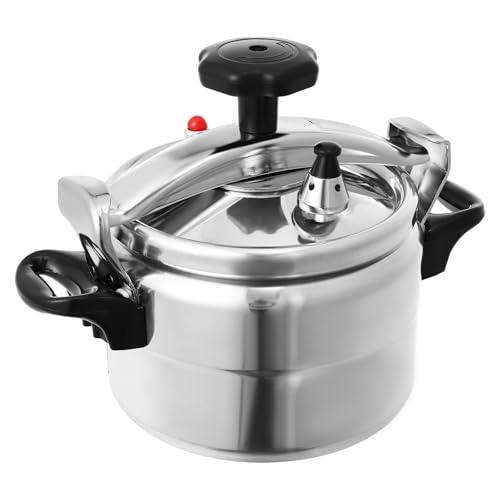 ?Dfmyhked 3.17Qt Aluminum Alloy Pressure Cooker, 35kpa Compound Bottom Small Pressure Canner for Gas/Electric Stoves(Silver)