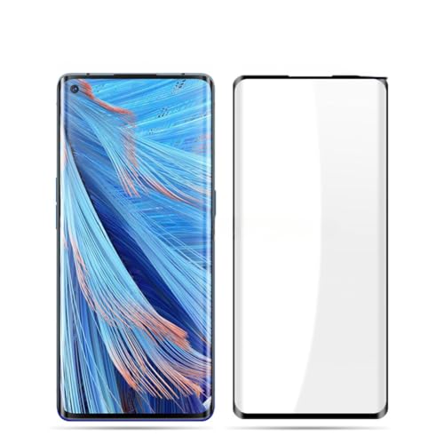 Kepuch 2 Paquetes Vidrio Templado Protector de Pantalla para OPPO Find X2 Neo, Reno 3 Pro 5G