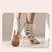 Women Shiny Jazz Latin Dance Shoes Rhinestone Sexy Thin Heels Sandals Suede Sole 11cm1 37