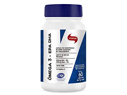Kit 5 Ômega 3 EPA DHA 1000mg Vitafor 60 cápsulas