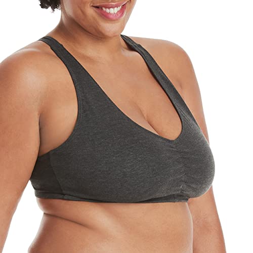 Image of Hanes Womens X-Temp Wireless Bra Pack, Stretch Pullover Bra, Low-Impact Racerback Bra, 2-Pack