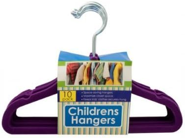 Velvet-flocked Children039;s Hangers Set (Bulk-buy)