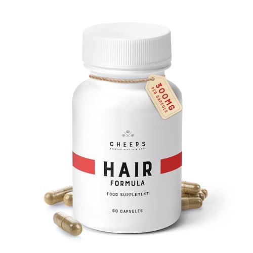 CHEERS - Hair Formula, 60 Capsules, Hair Skin and Nails Vitamins for Adults, Vegan Hair Vitamins, Hair Supplement with Phosphatidic Acid