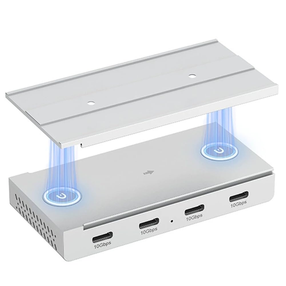 Concentrador USB-C Magnético de 10 Gbps con 4 Puertos de Datos USB 3.2 Gen2 para Escritorios 7