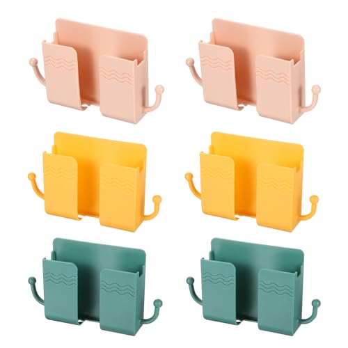 Support mural pour téléphone en ABS avec crochet de charge x6