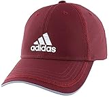 adidas Men's Contract II Structured Adjustable Cap, One Size, Maroon/White/Clear Grey/White