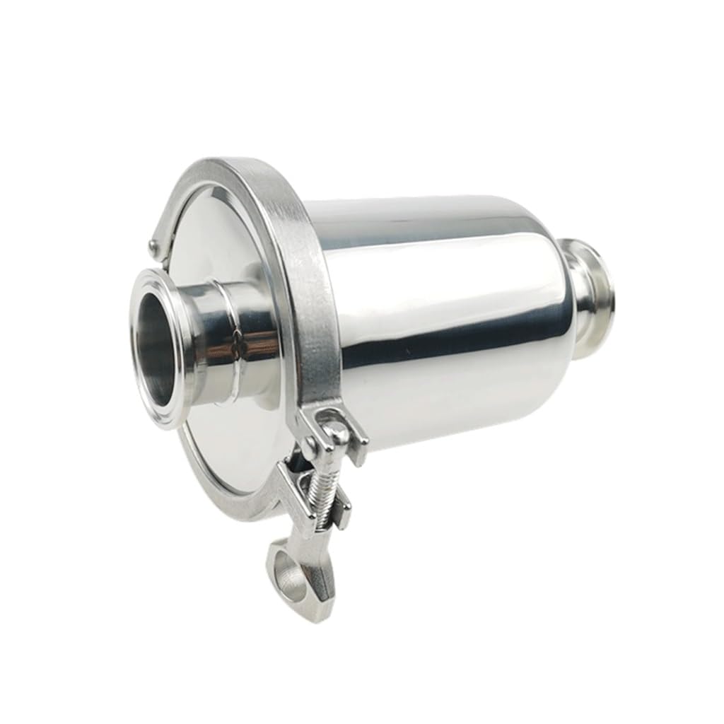 Short Sanitary Inline Strainer 1.5" Tri Clamp SS304 Stainless Steel 100Mesh for Home Garden and Food Applications
