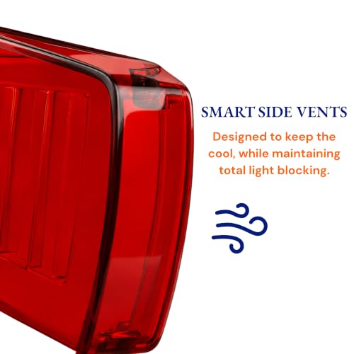Image of Night Blue Light Blocking Glasses for Sleep | Red Tinted Shades for Deep Sleep, Digital Eye Protection | Reduce Eye Strain Ideal for TV, Gaming and Computer Use For Men & Women