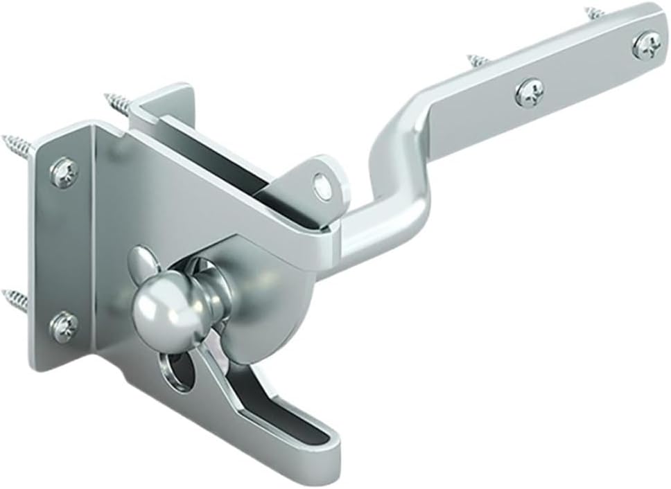 Steel Fence Gate Latch, Self-Locking, Easy Install, Rustic Decor, for Garden/Pasture/Outdoor Wood Fence