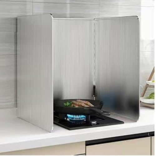 レンジガードレンジパネル 油はねガード タイプ 耐高温 家庭用ストーブ スプラッシュ油分離器 キッチン用ス製油はねガード 炒め物用油はね防止 耐高温 (3面タイプ:50*50*50cm)