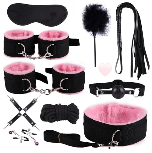 Ensemble de dix pièces pour la maison en nylon rose indispensable - 2