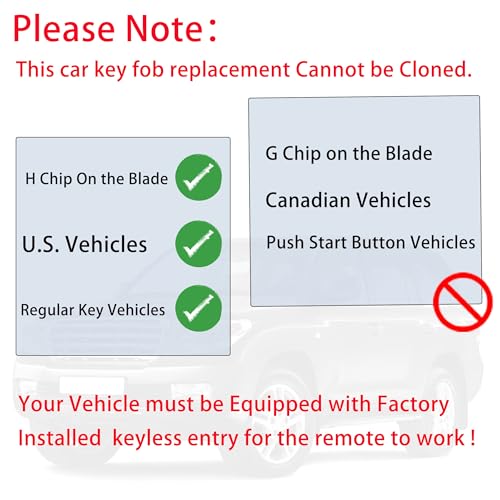 Key Fob Remote Replacement Fits for Toyota Corolla 2014 2015 2016 2017 2018 2019/Camry 2014-2017/Tacoma 2016-2018 HYQ12BDM Keyless Entry Remote Control HYQ12BEL 89070-02880 H Chip(Pack of 2)