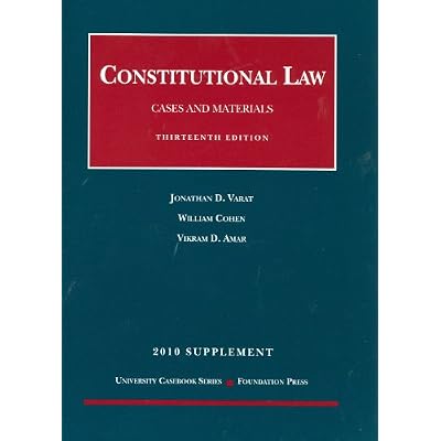 Constitutional Law, Cases and Materials