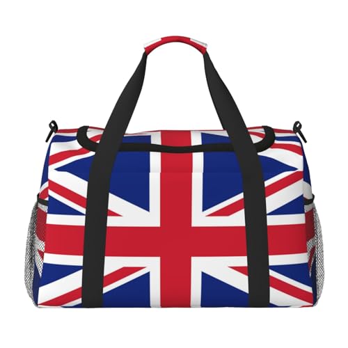 Union Jack All Uk Flag Duffel Travel Gym Sports Overnight Weekend Duffle Bags For Men Women