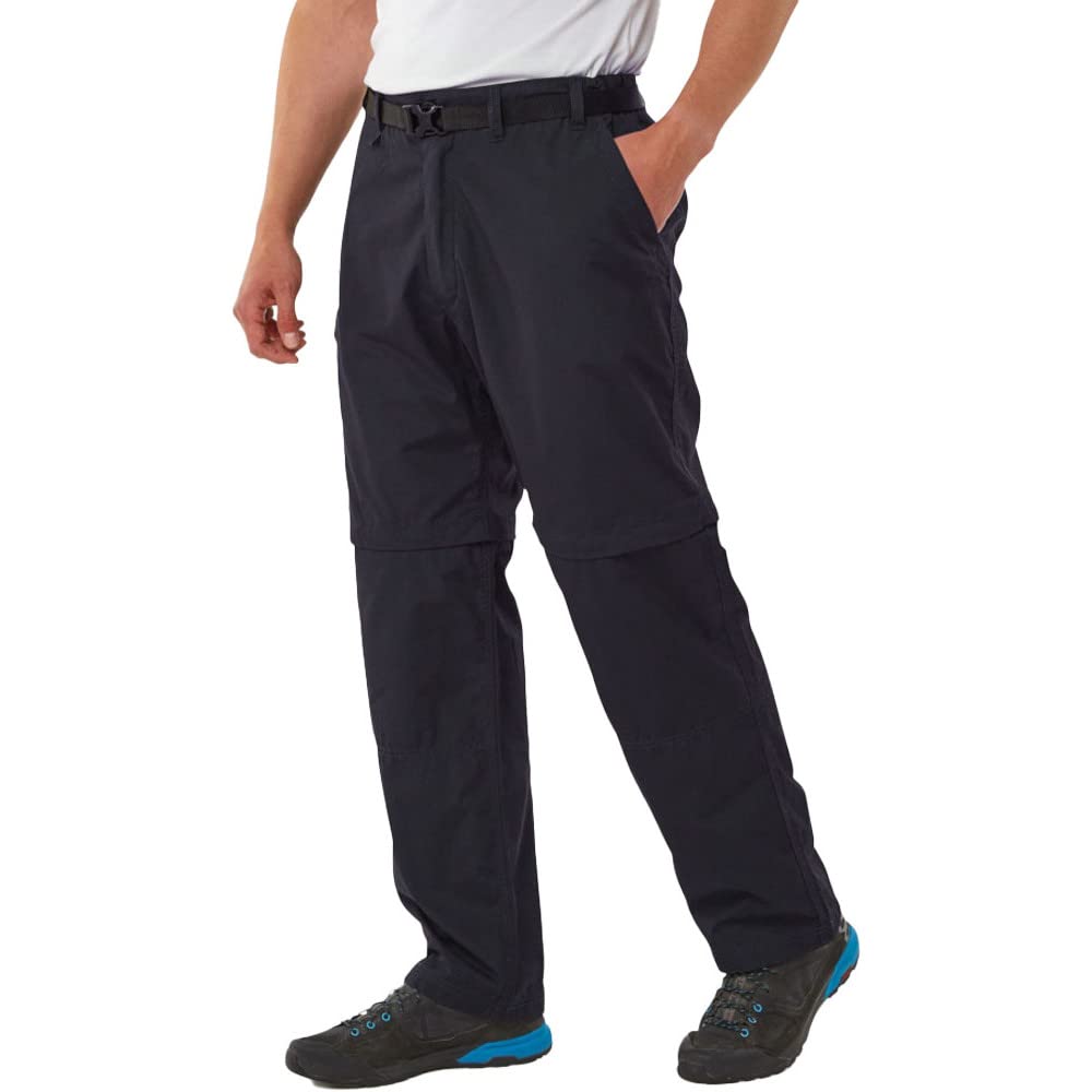 Craghoppers Mens Kiwi Conv Trousers Pants, Dark Navy, 40W EU