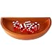Yuanhe Craps Dice Boat Tray - Wood Casino Dice Bowl Holder Storage Pouch for Craps Game Table, Image 3 Yuanhe Craps Dice Boat Tray - Wood Casino Dice Bowl Holder Storage Pouch for Craps Game Table, Image 3