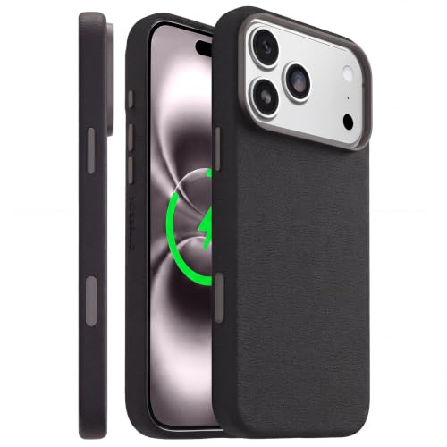 OtterBox iPhone 18/17 Pro Max Cactus Leather MagSafe Case, Noir Ash