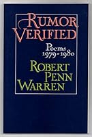Rumor Verified Poems 1979-1980 039474960X Book Cover