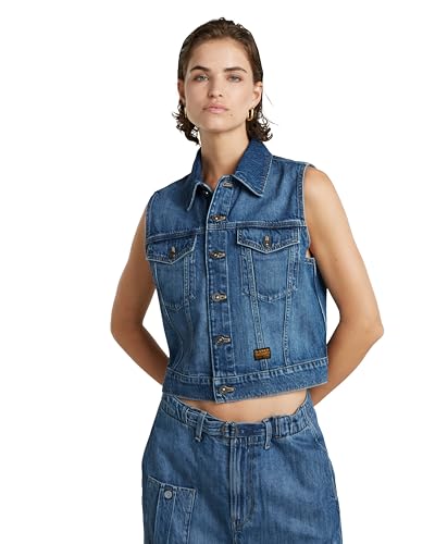 Veste G-STAR Sans Manches Shrunken Denim Idéale pour Vos Sorties en Ville