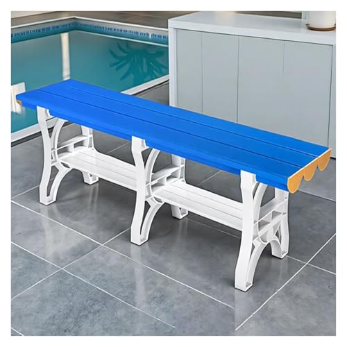 Taburete impermeable para piscina, banco de ducha de plástico ABS resistente para gimnasio, hotel, baño y escuela, cambiador duradero con diseño versátil para un máximo apoyo