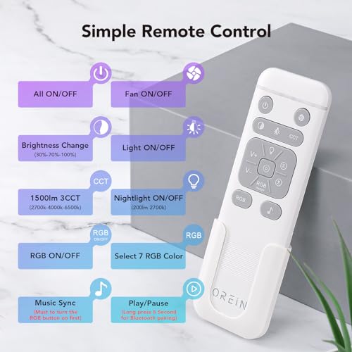 Orein Ol005 Bathroom Fan With Bluetooth Speaker thumb #3