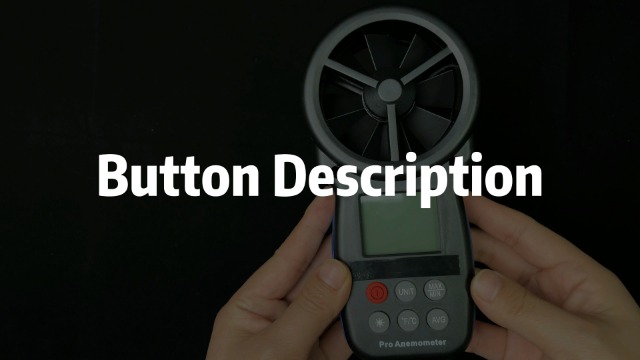 AIOMEST Digital Anemometer, Handheld Wind Speed Meter AI-100, Airflow Gauge Measures Air Temperature ℃/℉ Velocity for HVAC with Wind Chill Backlight