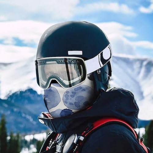 Balaclava para Hombres y Mujeres, Máscara de Esquí Gris Claro, Cubreboca Integral para Ciclismo y Actividades al Aire Libre miniatura 5