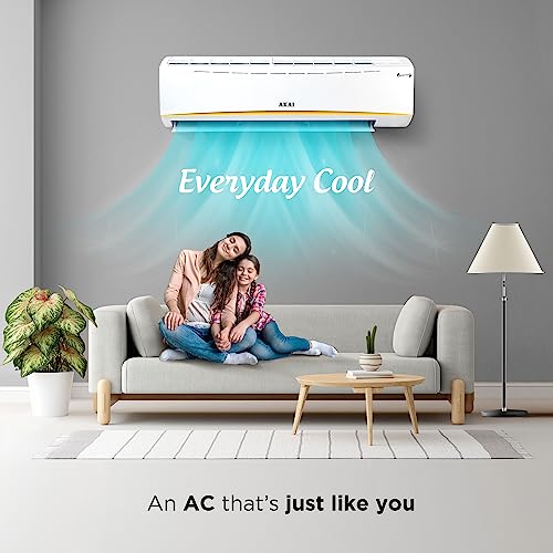 Image of Akai 1.5 Ton 5 Star Inverter Split AC (100% Copper, AKSI-185LQA, White)