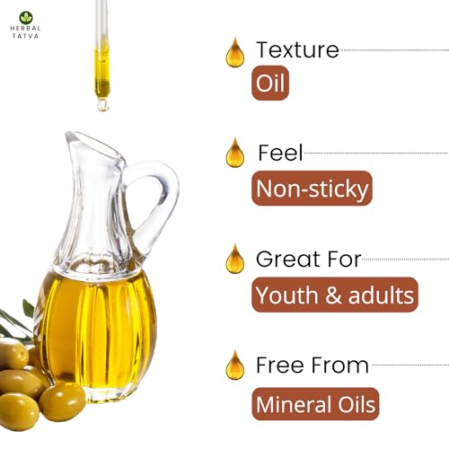 Image of Herbal Tatva 12-in-1 Hair Oil | For Hair Growth, Hair Fall Control & Healthy Scalp | Redensyl, Rosemary, Castor, Amla, Coconut, Almond, Bhringraj | 100% Pure, Natural & Organic | For Men & Women | (100ml x2)