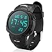 Sport Watch, 50M Waterproof Watch, Sport Wrist Watch for Men Women Kids, Digital Watch with Alarm Date and Time Outdoor Running Swimming Black Military Large Display Luminous Sport Digital Wrist Watch
