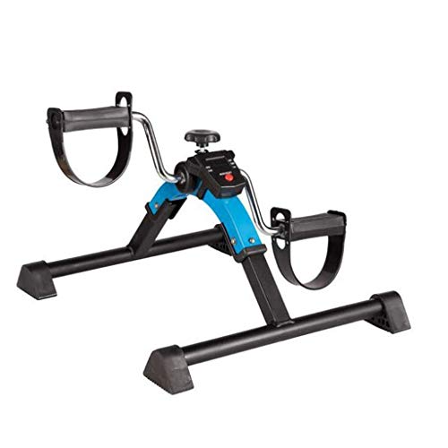 Image of Portable Pedal Exercise Exercise Bike For Rehabilitation Training /Arm And Leg Training Mini Portable Fitness Equipment Blue And Black