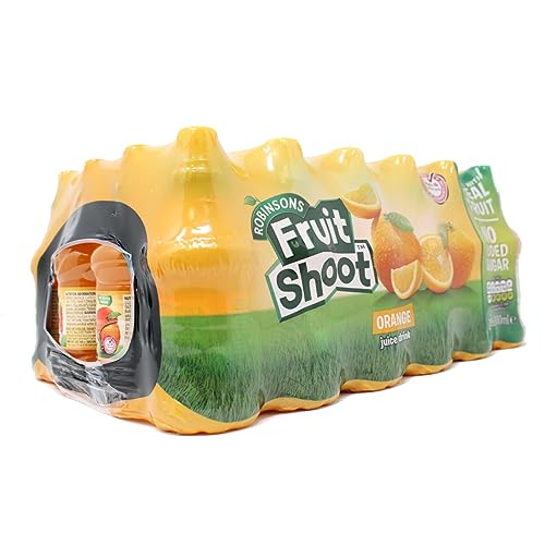 Fruit Shoot Variety Pack - 24 x 200ml - 12 Orange & 12 Blackcurrant - Free From Added Sugar - Naturally Occurring Sugar From Juice - Low Calorie - Healthy Refreshment Boxed Treatz