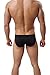 YuKaiChen Men's Stretch Silk Bikini Underwear Briefs Low Rise Black 4 Pack X-Large