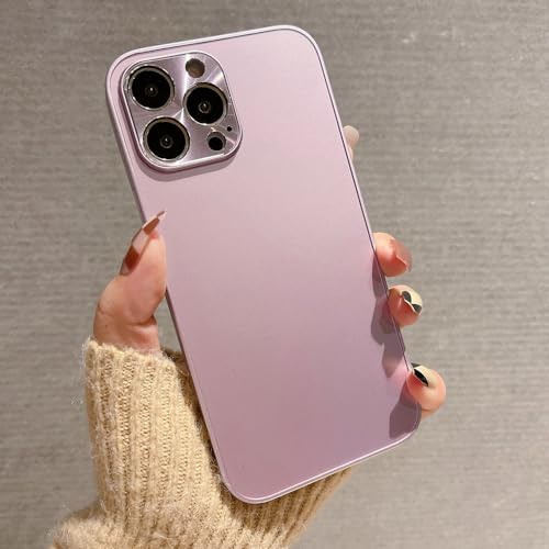 Coque iPhone 12 Pro Max violette housse protection appareil photo métal mince