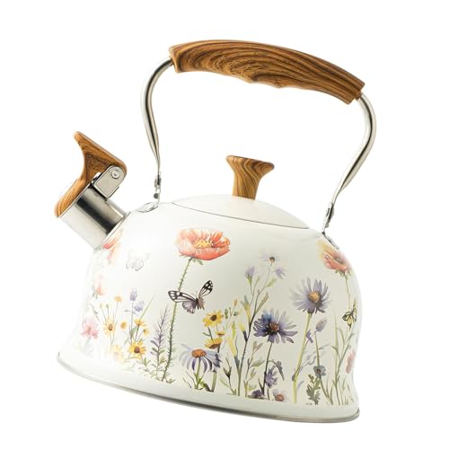 Amagogo Hervidor Silbante de Acero Inoxidable para Cocina, Gas, Inducción, Eléctrico, Cafetera, Tetera, para Pesca, Camping, Senderismo, Barbacoa Amagogo Hervidor Silbante de Acero Inoxidable para Cocina, Gas, Inducción, Eléctrico, Cafetera, Tetera, para Pesca, Camping, Senderismo, Barbacoa