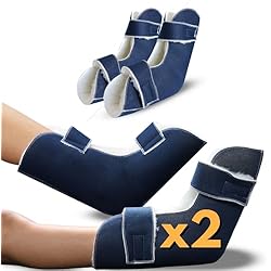 Protectores Camas Ancianos OrtoPrime PAR Botas Antiescaras Úlceras Ancianos CONFORT - Patucos Antiescaras para Pies - Taloneras Antiescaras PROTECTOR Pies Anti-Rozadura talón - Productos Ortopédicos Talla UNIVERSAL