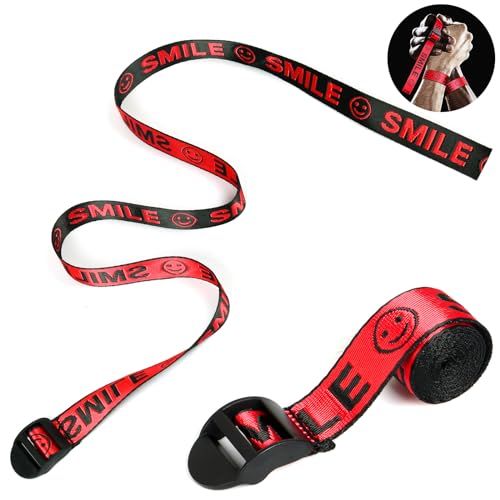 INNOLIFE Arm Wrestling Competition Match Strap Fixed, Non-Slip, no Hand Injury,43in Professional Wrist Table Training Competition Rope(Red Black)