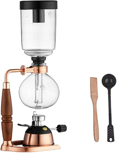 JITEM Cafetera Syphon Cafetera manual retro de vidrio al vacío sifón percoladores 1-5 tazas de vidrio de mesa de sifón cafetera para café o té
