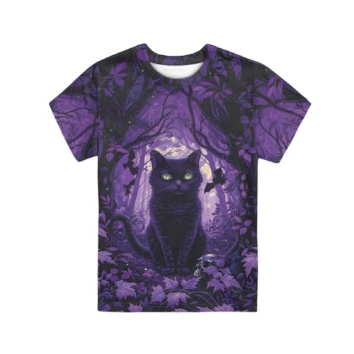 Image of Xhuibop Kids T Shirts for Boys Size 3-16 Girls Short Sleeve Sportswear Active Tops