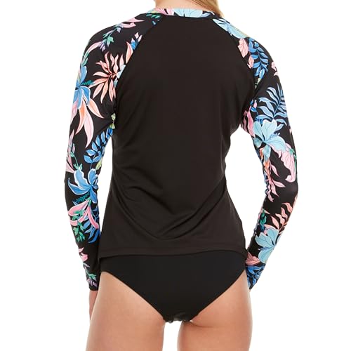 Image of Hurley Rash Guard for Women, Womens Rash Guard Long Sleeve Shirts, Rashguard Swim Shirt Women UPF 50+ SPF & UV Protection