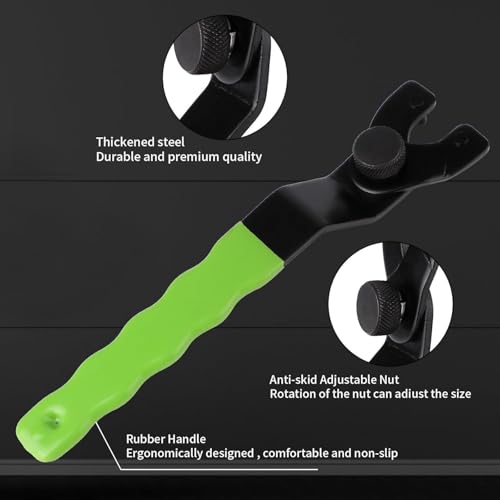 Image of Golden Pearl Pin Spanner,Spanner Wrench for Grinder,Adjustable Pin Wrench for Angle Grinder Machine(Green)