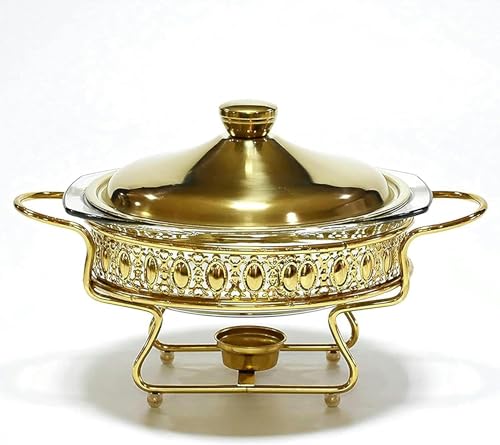 Ensemble de réchauds de chef pour buffet et mini-pot chaud en inox - 3