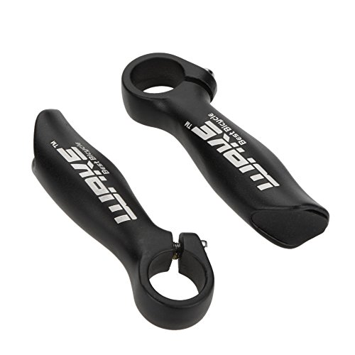 doorslay 2Pcs Cycling Mountain Bike Bicycle MTB Handle Bar End Aluminium Alloy Security Grips 22.2mm, Black - Image 4
